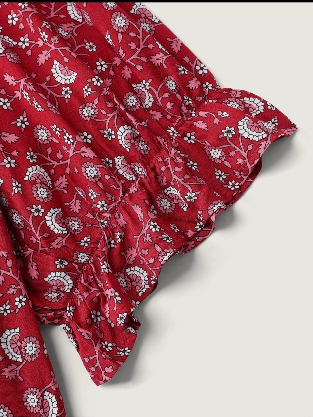 Bloomchic Plus Size Red Floral V-Neck Maxi Dress - Picture 5 of 6